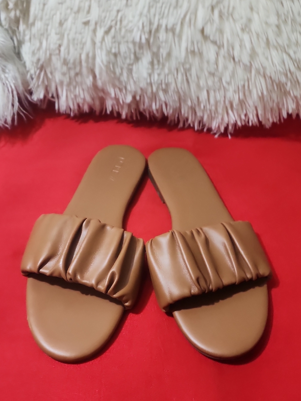 J Crew Pacific Scrunchie Menorca scrunchie-strap slides Sandals